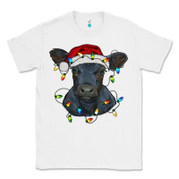 White christmas baby black angus calf with lights Classic Tee - RanaPortraitStore