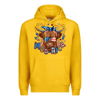 Lemon moo rica highland cow Premium Hoodie - RanaPortraitStore