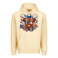 Pina Colada moo rica highland cow Premium Hoodie - RanaPortraitStore