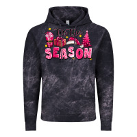 Cloud Black Pink 'tis the season Christmas Vintage Hoodie - texasbilliewilder