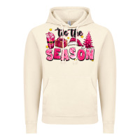 Vintage Artic Pink 'tis the season Christmas Vintage Hoodie - texasbilliewilder