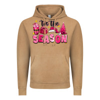 Vintage Camel Pink 'tis the season Christmas Vintage Hoodie - texasbilliewilder