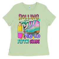 Matcha rolling into fifth grade Ladies Tee - BundleAndBundleShop