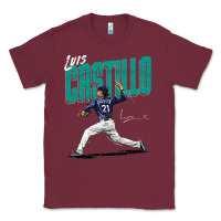 Burgundy luis castillo seattle baseball Classic Tee - tuanDangUi