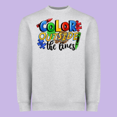 Color Outside The Lines Heavyweight Sweatshirt Designed By Fadigitalartstudio