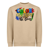 Mushroom Color outside the lines Heavyweight Sweatshirt - FaDigitalArtStudio