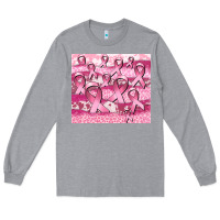 Heather Grey ribbon Long Sleeve Tee - CowGirlArtShop