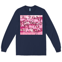 Navy ribbon Long Sleeve Tee - CowGirlArtShop