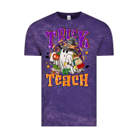 Cloud Purple trick or teach halloween Vintage Tee - NancyCooperArtShop