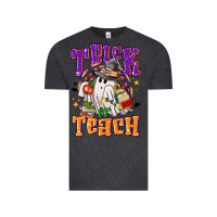 Vintage Black trick or teach halloween Vintage Tee - NancyCooperArtShop