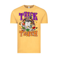 Vintage Mustard trick or teach halloween Vintage Tee - NancyCooperArtShop