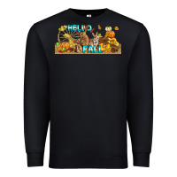 Black Hello Fall Rabbit Premium Sweatshirt - LillyAllenDesigns