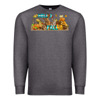 Charcoal Heather Hello Fall Rabbit Premium Sweatshirt - LillyAllenDesigns