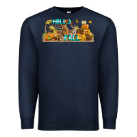 Navy Hello Fall Rabbit Premium Sweatshirt - LillyAllenDesigns