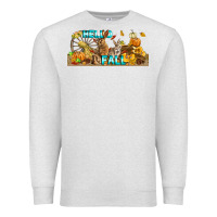 Oatmeal Heather Hello Fall Rabbit Premium Sweatshirt - LillyAllenDesigns
