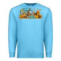 Ocean Blue Hello Fall Rabbit Premium Sweatshirt - LillyAllenDesigns