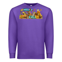 Purple Hello Fall Rabbit Premium Sweatshirt - LillyAllenDesigns