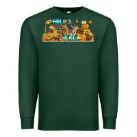 Sports Green Hello Fall Rabbit Premium Sweatshirt - LillyAllenDesigns
