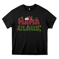 Black mama claus Heavy Core Tee - MaliasSmallBusiness