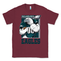 Burgundy Awesome Philadelpia Eagle's Fc Classic Tee - tuanDangUi