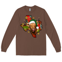 Chestnut christmas texas highland cow Long Sleeve Tee - Jasminsmagicworld