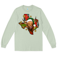 Matcha christmas texas highland cow Long Sleeve Tee - Jasminsmagicworld