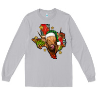 Moon Dust christmas texas highland cow Long Sleeve Tee - Jasminsmagicworld