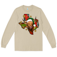 Christmas Texas Highland Cow Long Sleeve Tee | Teevron