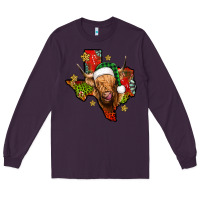 Plum christmas texas highland cow Long Sleeve Tee - Jasminsmagicworld