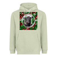 Matcha christmas black angus cow Heavyweight Hoodie - LillyAllenDesigns