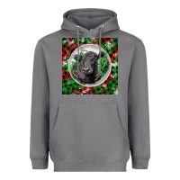 Storm christmas black angus cow Heavyweight Hoodie - LillyAllenDesigns