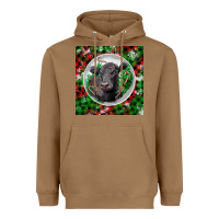Toasted Coconut christmas black angus cow Heavyweight Hoodie - LillyAllenDesigns