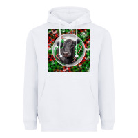 White christmas black angus cow Heavyweight Hoodie - LillyAllenDesigns