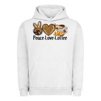 Pigment Lunar Rock peace love coffee Urban Hoodie - BarkalooDesign