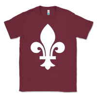 Burgundy vintage quebec hockey   retro nordiques fleur de lis Classic Tee - tuanDangUi