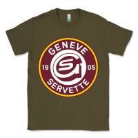 Army Green geneve servette hc swiss ice hockey sports fans gshc geneva switzerlan Classic Tee - tuanDangUi