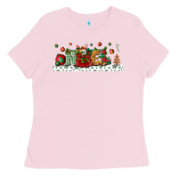 Bubblegum Pink Noel Ladies Tee - BundleAndBundleShop