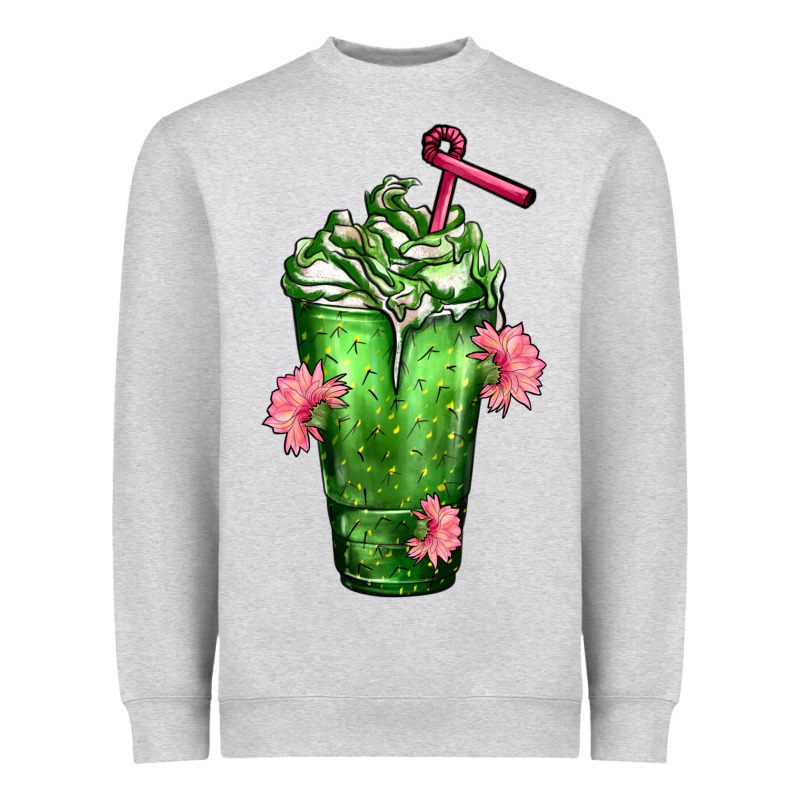 Western Cactus Cold Frappe Heavyweight Sweatshirt by FaDigitalArtStudio | Teevron