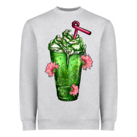 Heather Grey Western Cactus Cold Frappe Heavyweight Sweatshirt - FaDigitalArtStudio