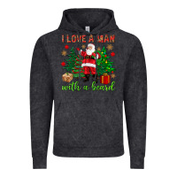 Vintage Black I love a man with a beard Christmas Vintage Hoodie - NancyCooperArtShop