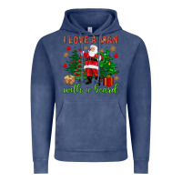 Vintage Denim I love a man with a beard Christmas Vintage Hoodie - NancyCooperArtShop