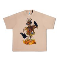 Burro Scarecrow with Pumpkin Urban Heavy Tee - texasbilliewilder