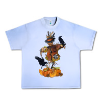Grape Ice Scarecrow with Pumpkin Urban Heavy Tee - texasbilliewilder