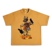 Peanut Butter Scarecrow with Pumpkin Urban Heavy Tee - texasbilliewilder