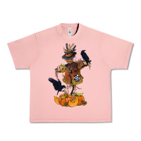 Salmon Scarecrow with Pumpkin Urban Heavy Tee - texasbilliewilder