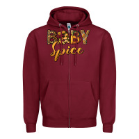 Burgundy baby spice Zipper Hoodie - BundleAndBundleShop