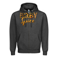 Charcoal Heather baby spice Zipper Hoodie - BundleAndBundleShop