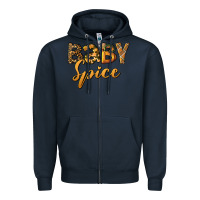 Navy baby spice Zipper Hoodie - BundleAndBundleShop