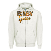 Oatmeal Heather baby spice Zipper Hoodie - BundleAndBundleShop
