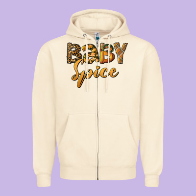 Baby Spice Zipper Hoodie Designed By Bundleandbundleshop